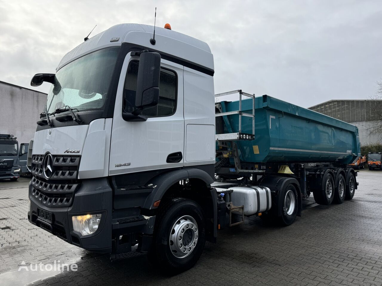 тягач Mercedes-Benz AROCS 1843 4x2 EURO6 CIĄGNIK SIODŁOWY Z HYDRAULIKĄ WYWROTU