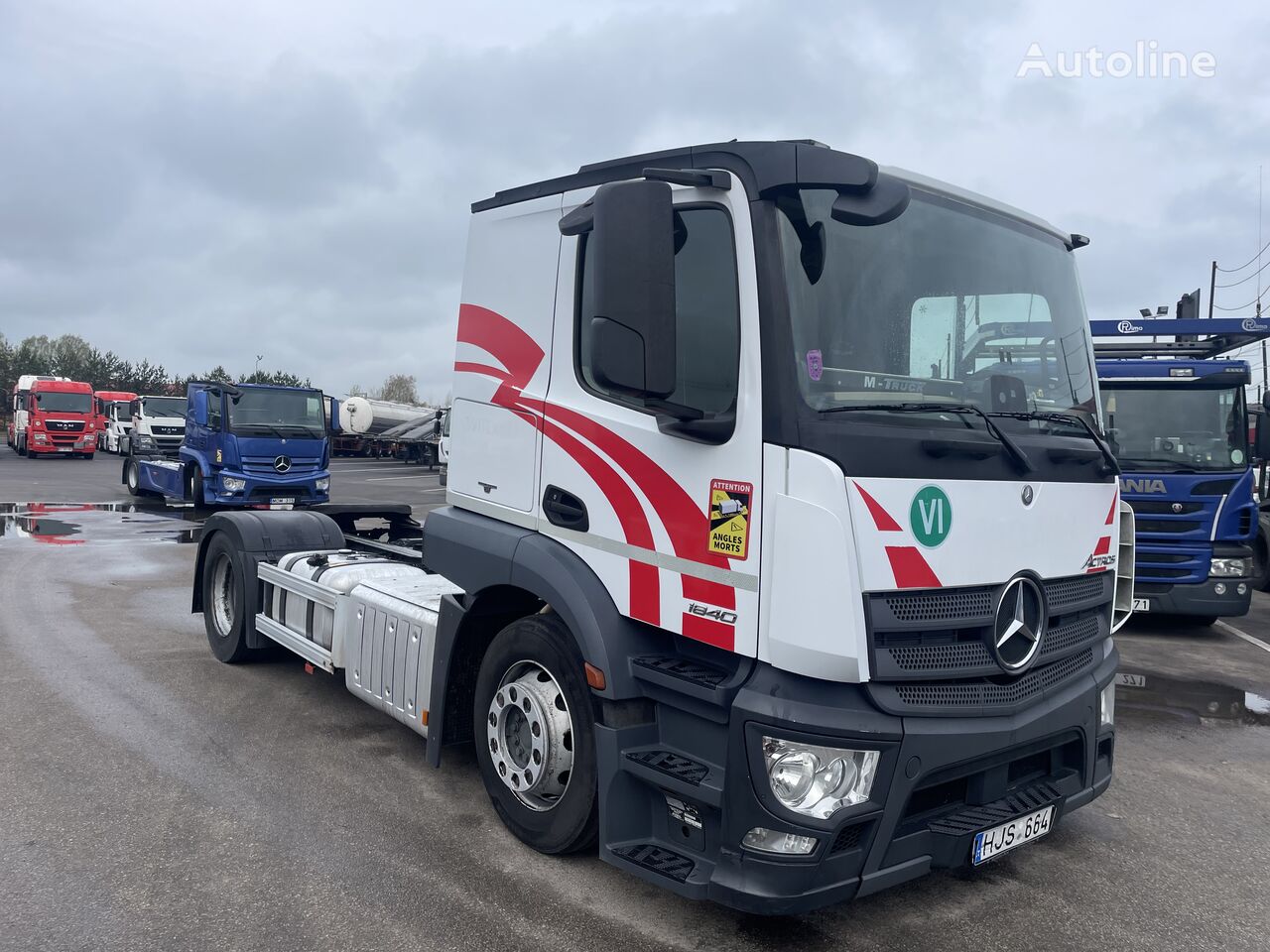 tracteur routier Mercedes-Benz Actros 1840 (eurolohr equipment)