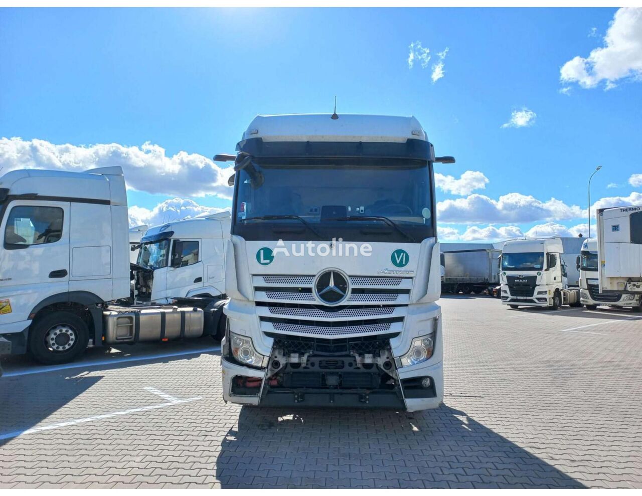 camião tractor Mercedes-Benz Actros 1845 LS MCT CPS acidentados