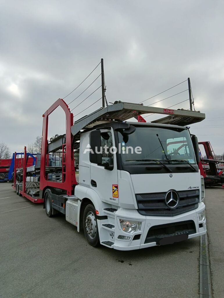 Mercedes-Benz Actros 1846 truck tractor + car transporter semi-trailer