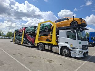 tracteur routier Mercedes-Benz Actros 1846 + semi-remorque porte-voitures