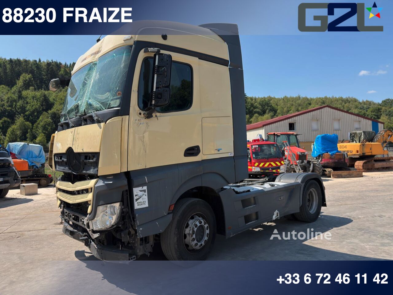 Beschadigde Mercedes-Benz Actros 1848 trekker - Autoline