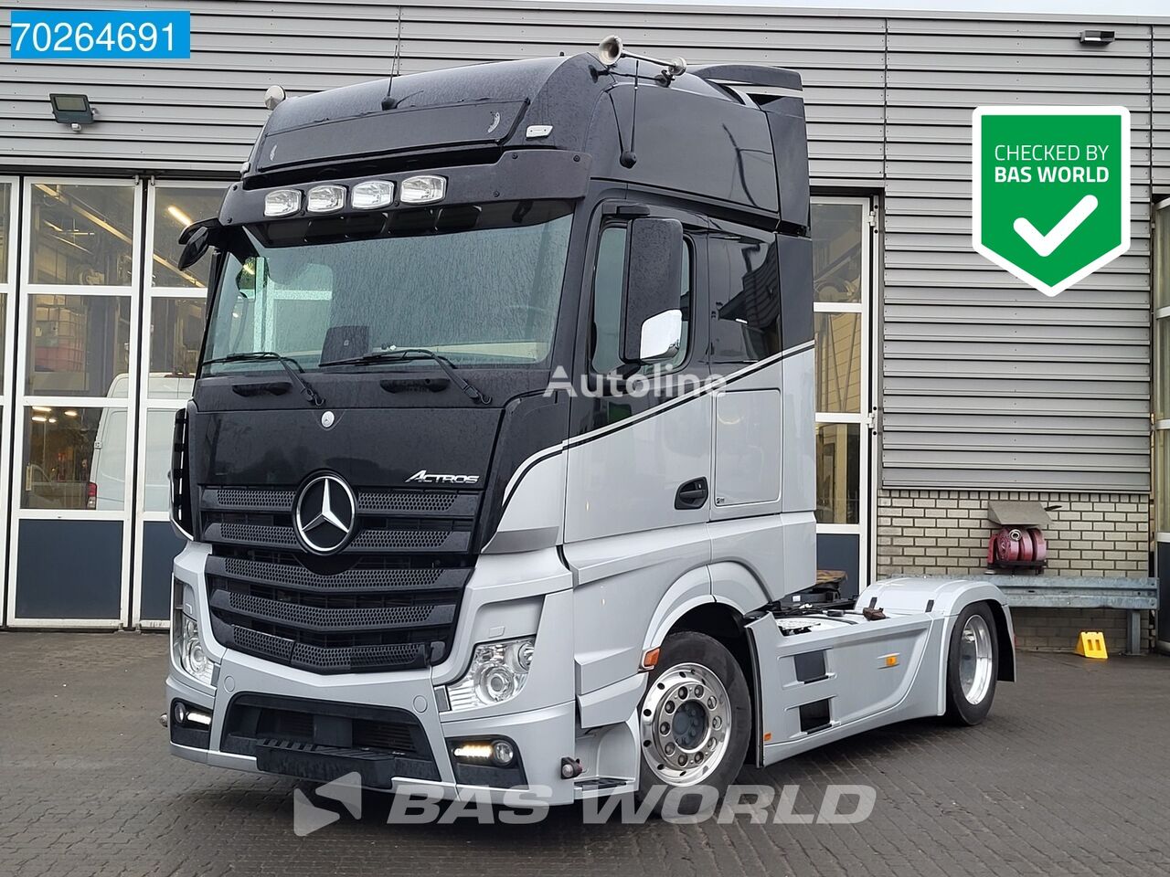 тягач Mercedes-Benz Actros 1848 4X2 Mega GigaSpace Retarder 2x Tanks Alcoa Hebesatte