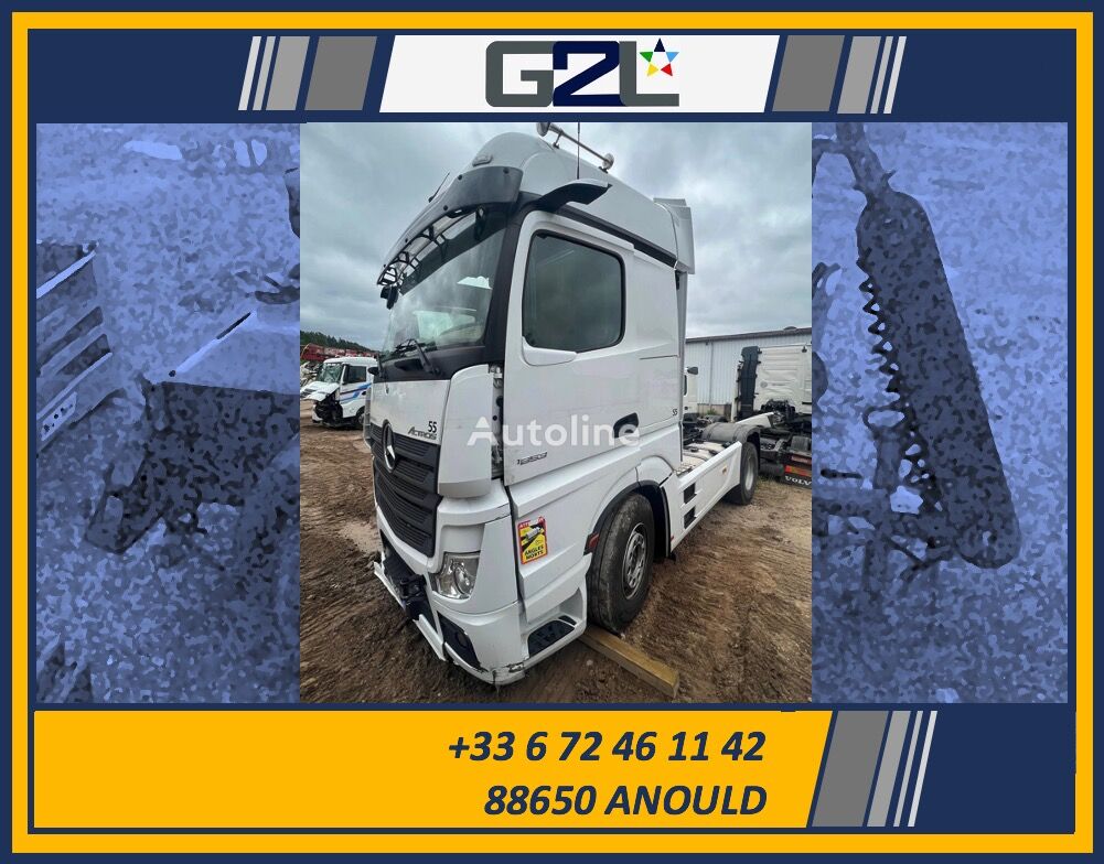 السيارات القاطرة Mercedes-Benz Actros 1853 *ACCIDENTE*DAMAGED*UNFALL* بعد وقوع الحادث