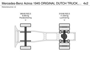 Venta de Mercedes-Benz Actros 1945 ORIGINAL DUTCH TRUCK, EURO 5, HYDRAULIC, FRIGO cabeza tractora - Imagen 36 | Autoline PE Mercedes-Benz Actros 1945 ORIGINAL DUTCH TRUCK, EURO 5, HYDRAULIC, FRIGO cabeza tractora | Imagen 36 - Autoline