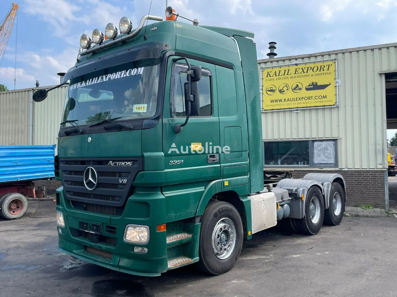 تریلی Mercedes-Benz Actros 3351 MP2 Heavy Duty Tractor 6x4 V8 EPS Big Axle Retarder