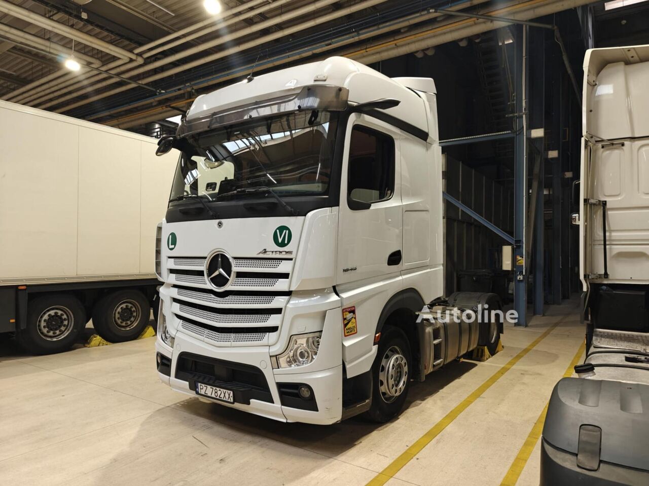 damaged Mercedes-Benz Actros 5 1845 truck tractor