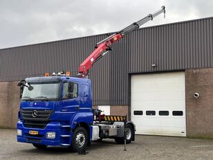 камион влекач Mercedes-Benz Axor 1836 / HMF 13 ton/mtr crane / Remote control / Euro5 / Airc