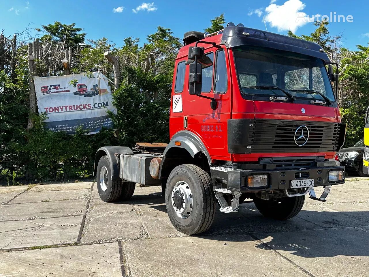 تریلی Mercedes-Benz SK 2038 V8 4X4 Tractor-unit Manual Gear Spring/Spring