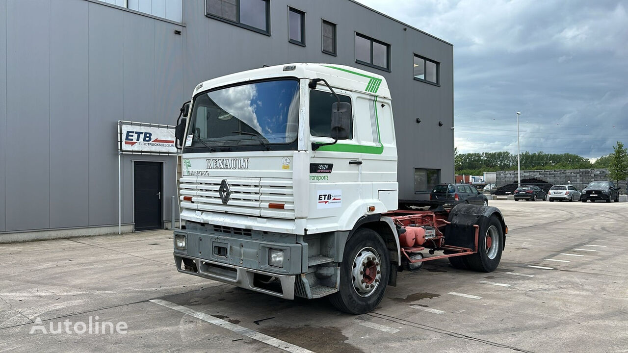 тягач Renault G 340 Manager (GRAND PONT / PTO / POMPE MANUELLE / PARFAIT ETAT)