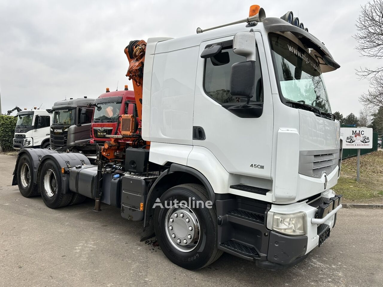 Renault LANDER 450 DXI 6x4 TRACTOR + CRANE EFFER 170-3S (5/6F) - MANUAL  trækker