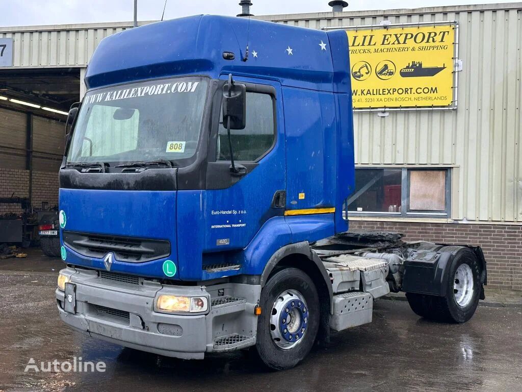 тягач Renault Premium 420 Manuel Gearbox ZF Airconditioning Good Condition