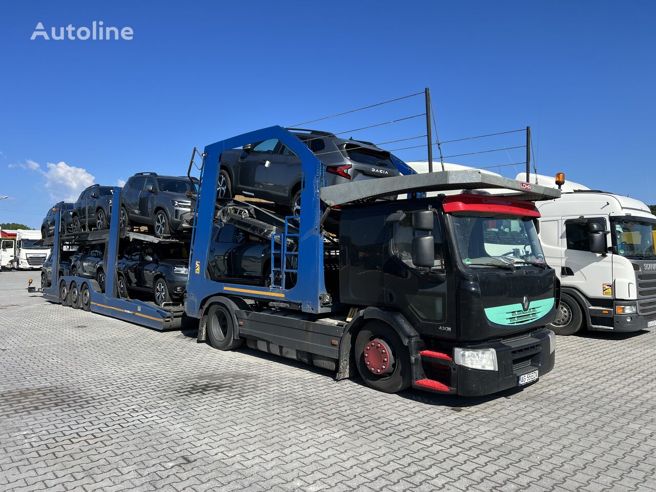 Renault Premium 430 Sattelzugmaschine + Autotransporter Auflieger