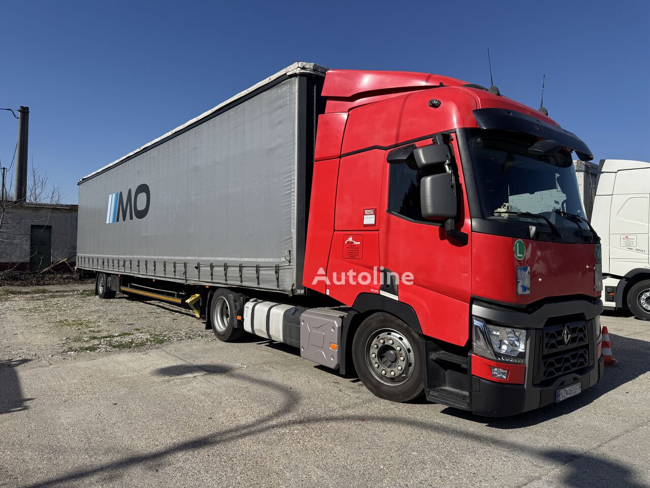 Renault T480 truck tractor + tilt semi-trailer - Autoline