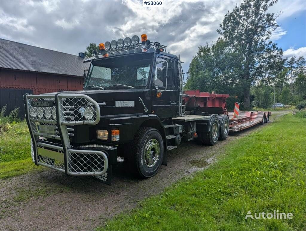 السيارات القاطرة Scania 112H A-Tractor with machine trailer (SEE VIDEO)