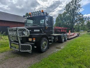 Scania 112H A-Tractor with machine trailer (SEE VIDEO) nyergesvontató