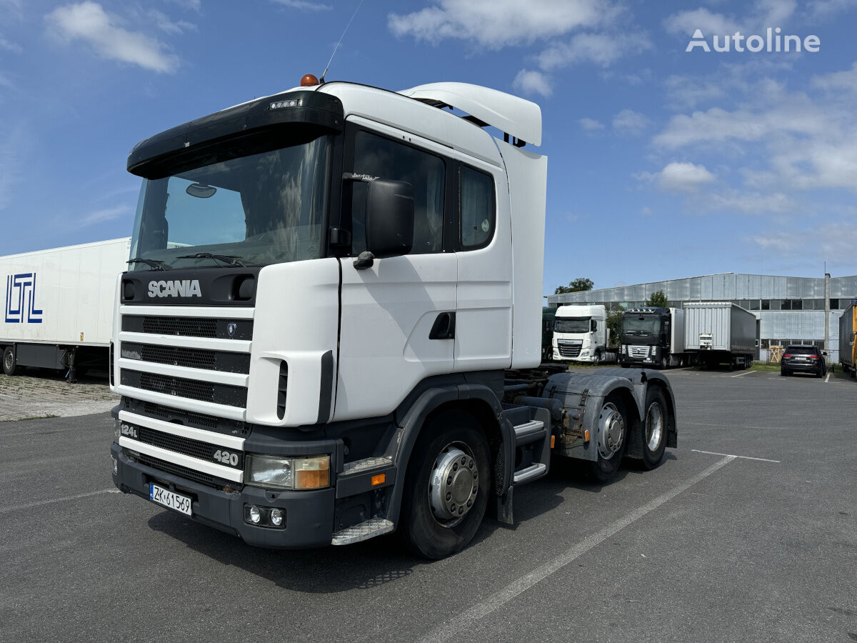 Scania 124 420 6x2 - manual - standard - perfect! truck tractor