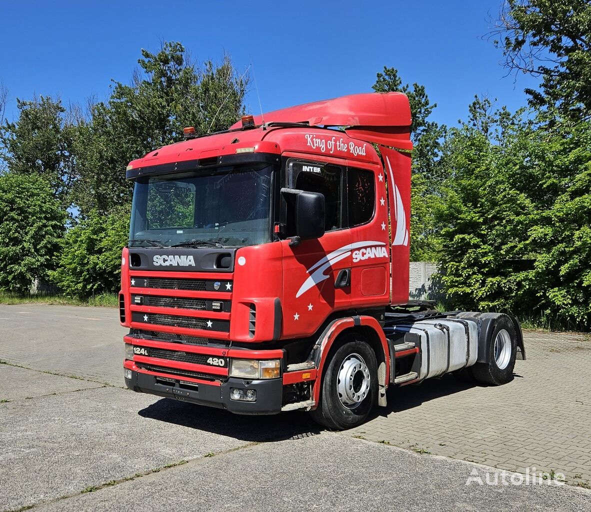 ciągnik siodłowy Scania 124L420 -Manual - Pde - very good condition !