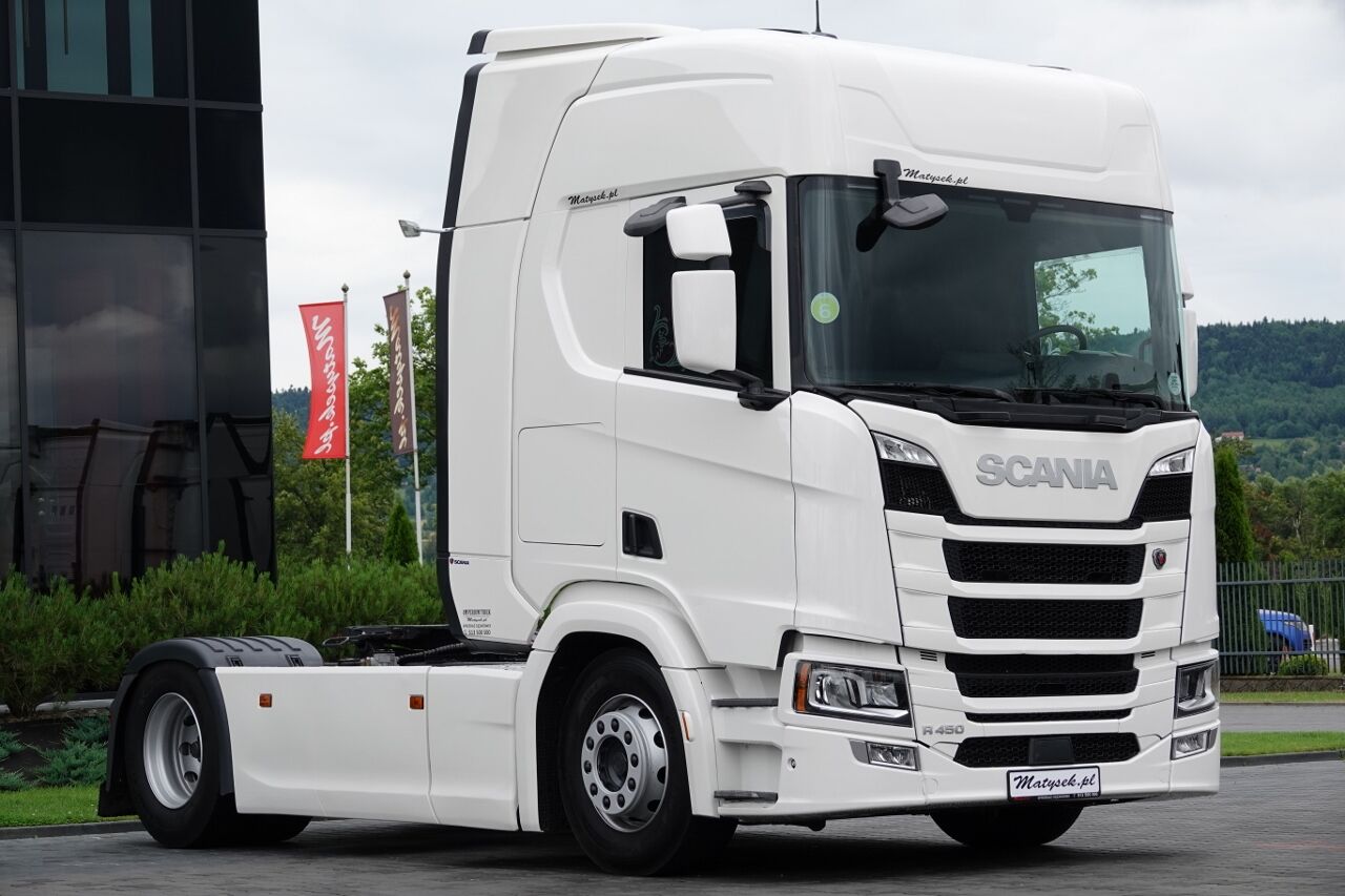 Scania 450 / RETARDER / 2018/ CAŁA NA PODUSZKACH / HYDRAULIKA do wywrot tractora