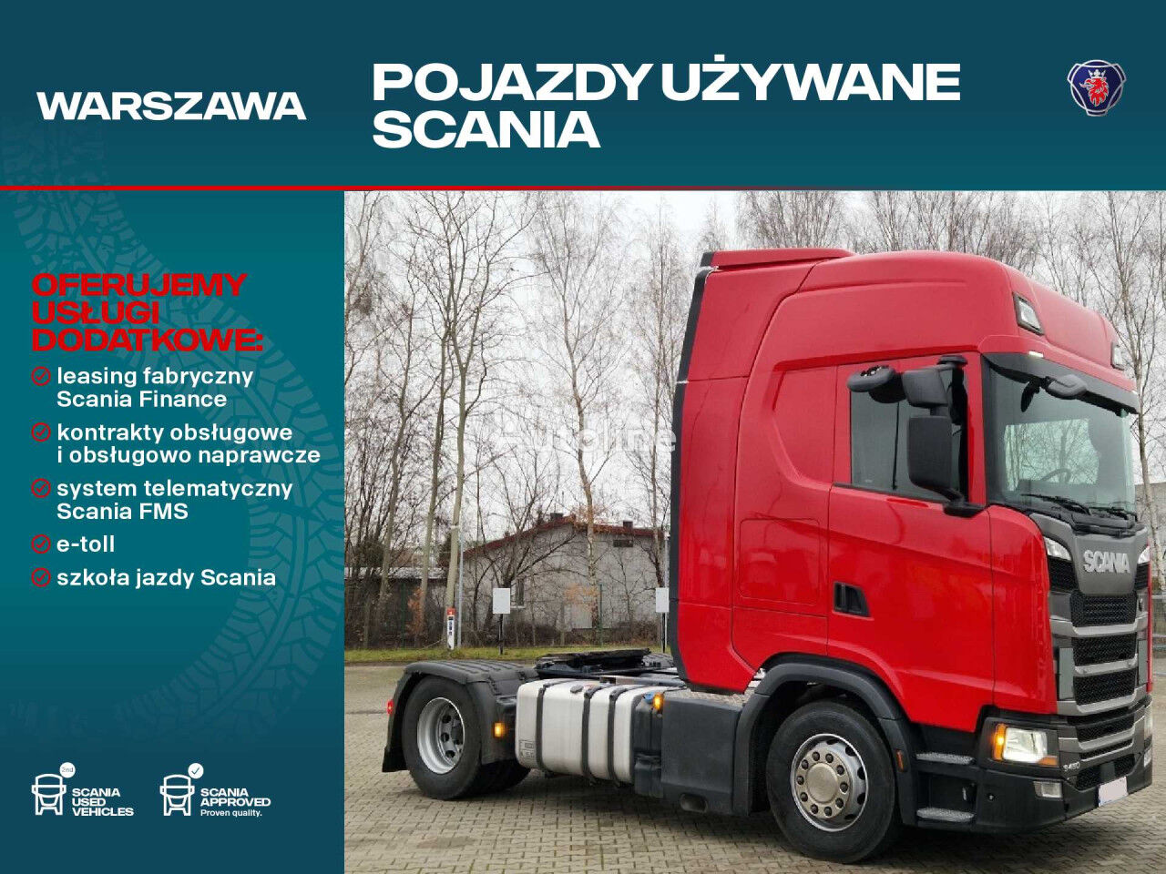 тягач Scania Bogato Wyposażony / Dealer Scania Nadarzyn