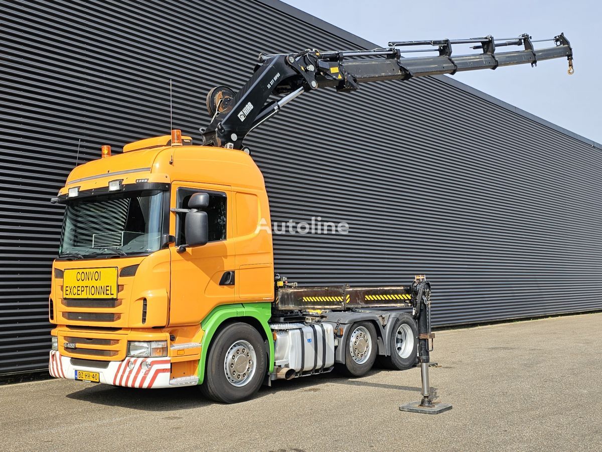 camião tractor Scania G420 6x2*4 / HIAB 377-E5 CRANE / KRAN - GRUA