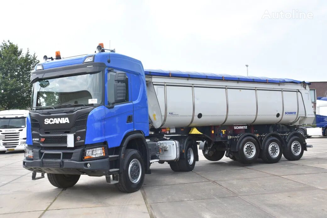 트랙터 트럭 Scania G500 NGS XT 4x4 + SCHMITZ KIPPER SKI 24 SL 7.2 THERMOISOLIERT -