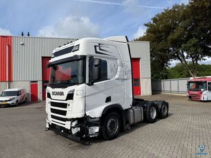 السيارات القاطرة Scania NGS R450 / ENGINE RUNNING / RETARDER / 545248 KM / DOUBLE TANK / بعد وقوع الحادث