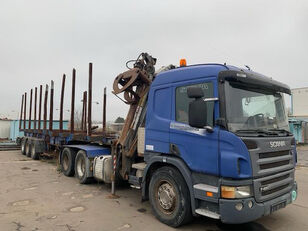 тягач Scania P420 + полуприцеп лесовоз