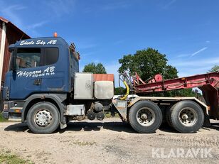đầu k&eacute;o Scania R 124 + sơ mi rơ mooc s&agrave;n thấp