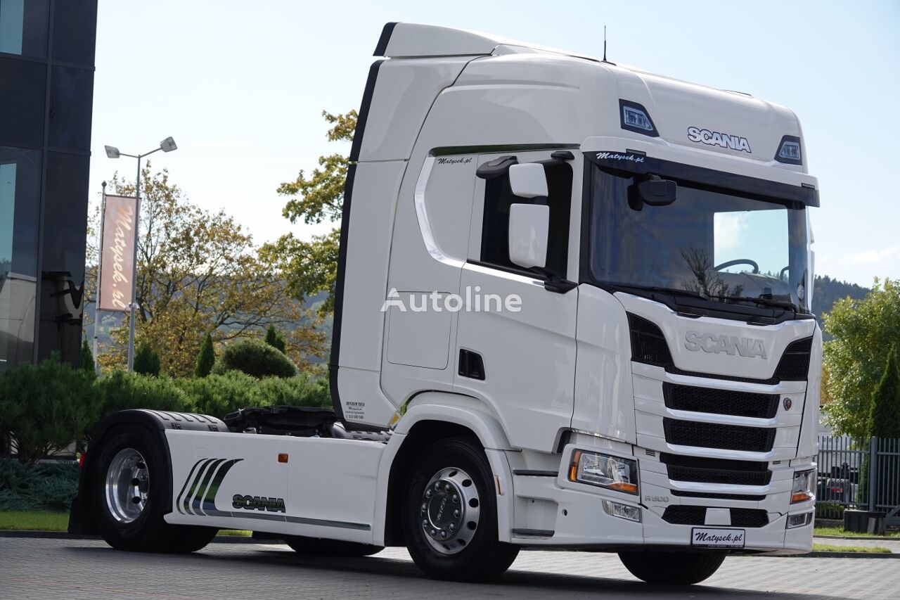 Scania R 500 / RETARDER / I-PARK COOL / 2019 ROK / ALUFELGI / OPONY 100 nyergesvontató