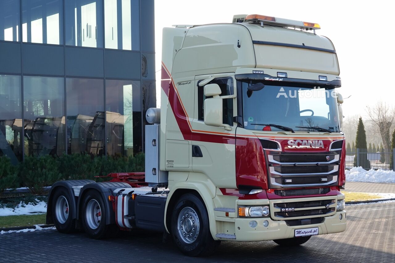 Scania R 580 / V8 / 6x4 / DMC: 95.000 KG / I-PARK COOL/ OPTICRUISE / 3  truck tractor