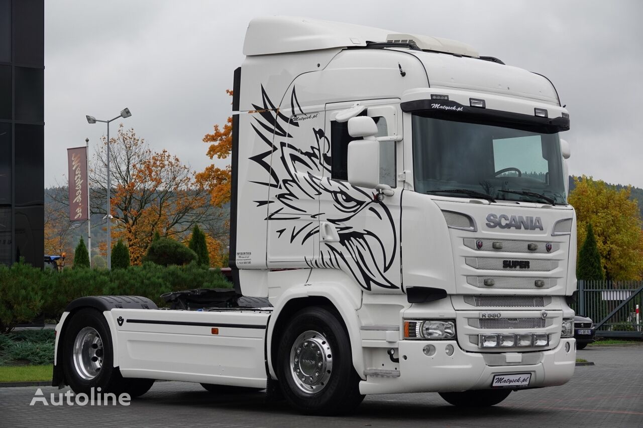 Scania  R 580 / V8 / RETARDER / CAŁA NA PODUSZKACH / I-PARK COOL/ SKÓRY Sattelzugmaschine