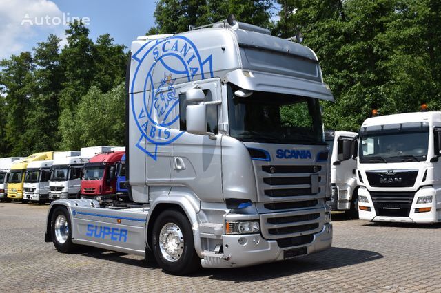 牵引车 Scania R 580 V8 Topline/Retarder,2-Kreis-Hydr.Navi,Voll