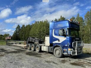 Scania R164 truck tractor + low bed semi-trailer