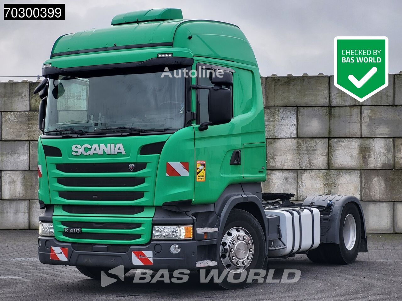 Tracteur routier Scania R410 4X2 60T Retarder PTO Standklima Alcoa's - Autoline