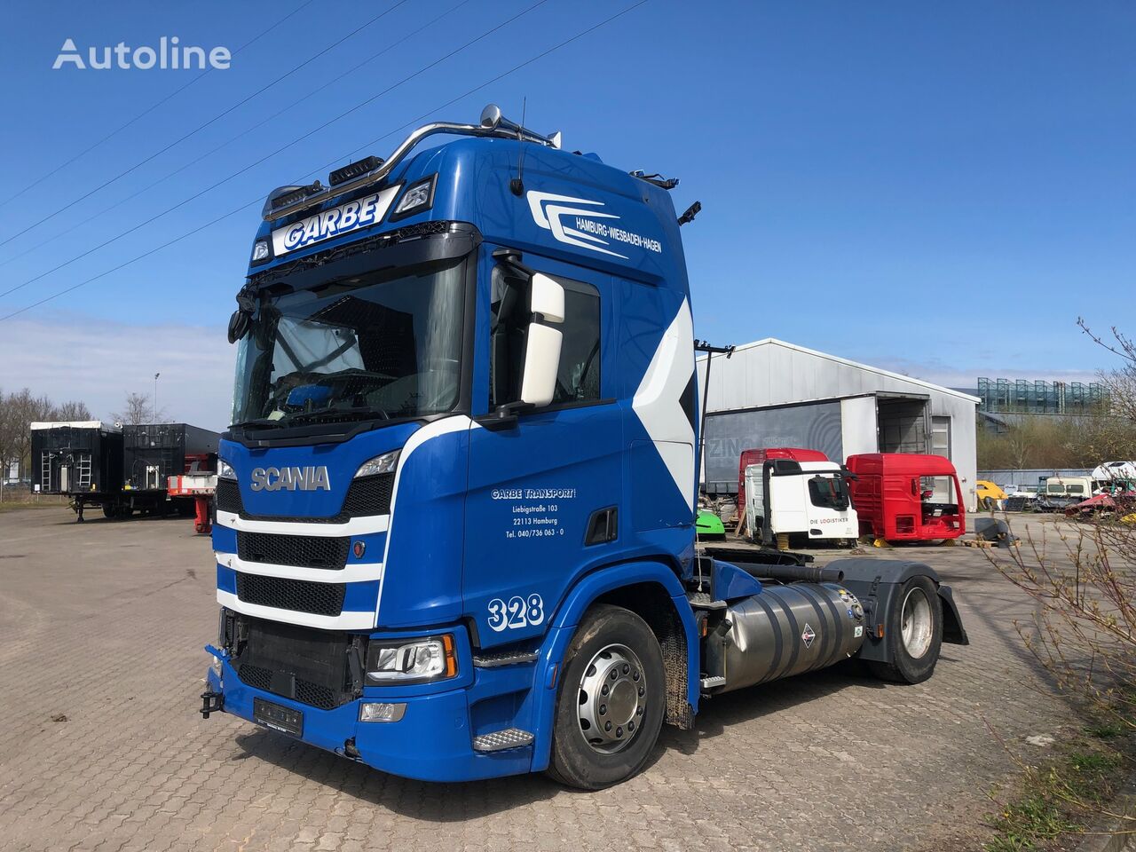 damaged Scania R410 N323 LNG Retarder beschädigt truck tractor