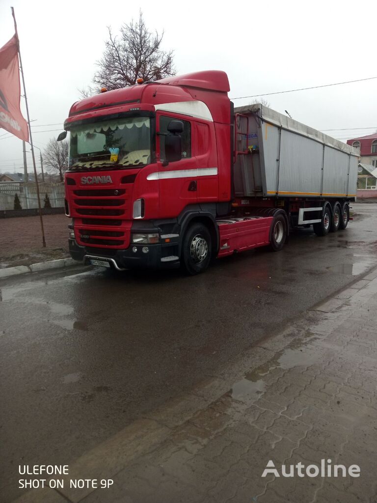 тягач Scania R420 + полуприцеп самосвал