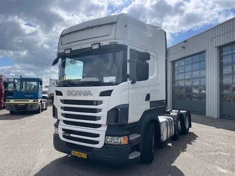 Scania R440 R440/Topline/6x2, Retarder, steering, lifting 2 x tank, eur truck tractor