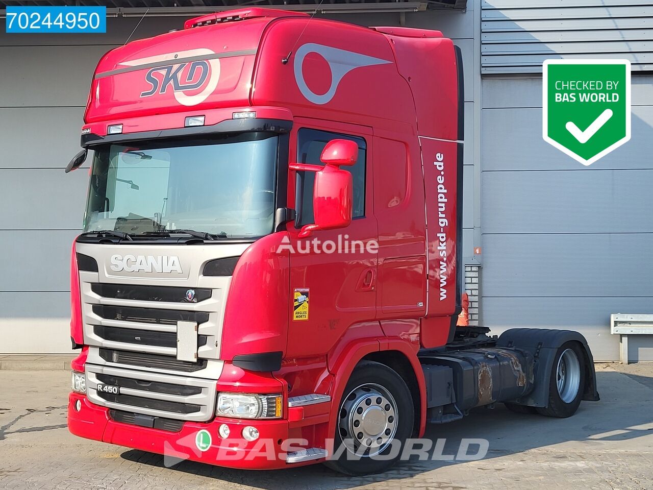 тягач Scania R450 4X2 Retarder 2x Tanks Euro 6