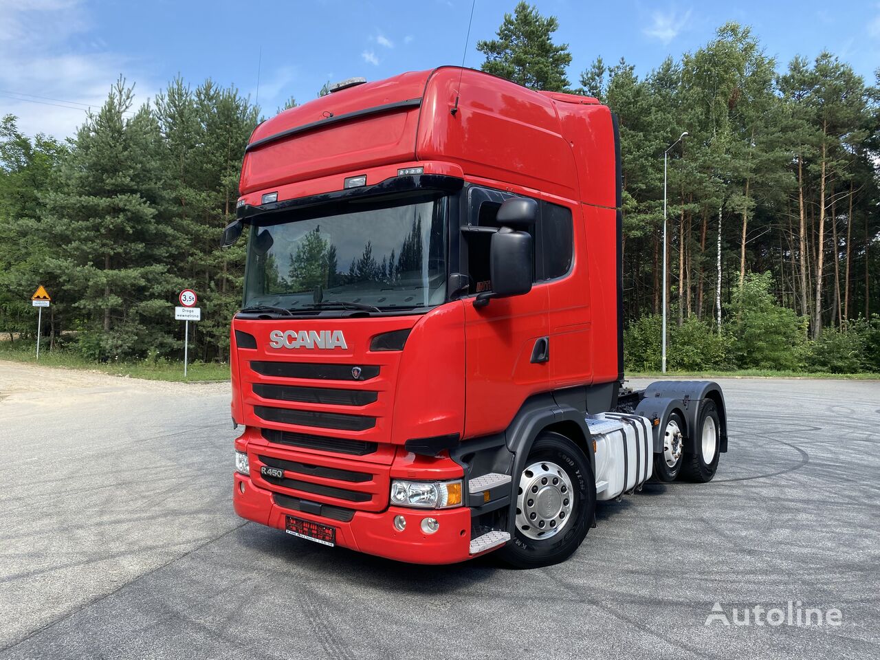 Scania R450 6x2 pusher MANUAL GEARBOX tractora