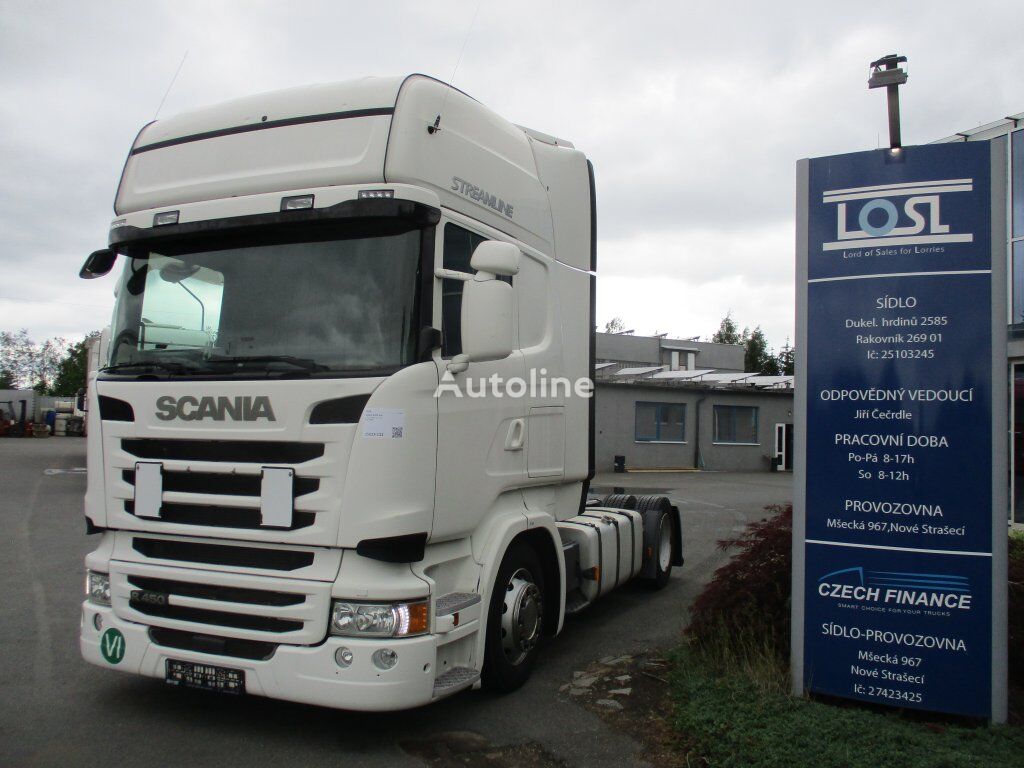 tracteur routier Scania R450 EURO 6 MEGA/lowdeck