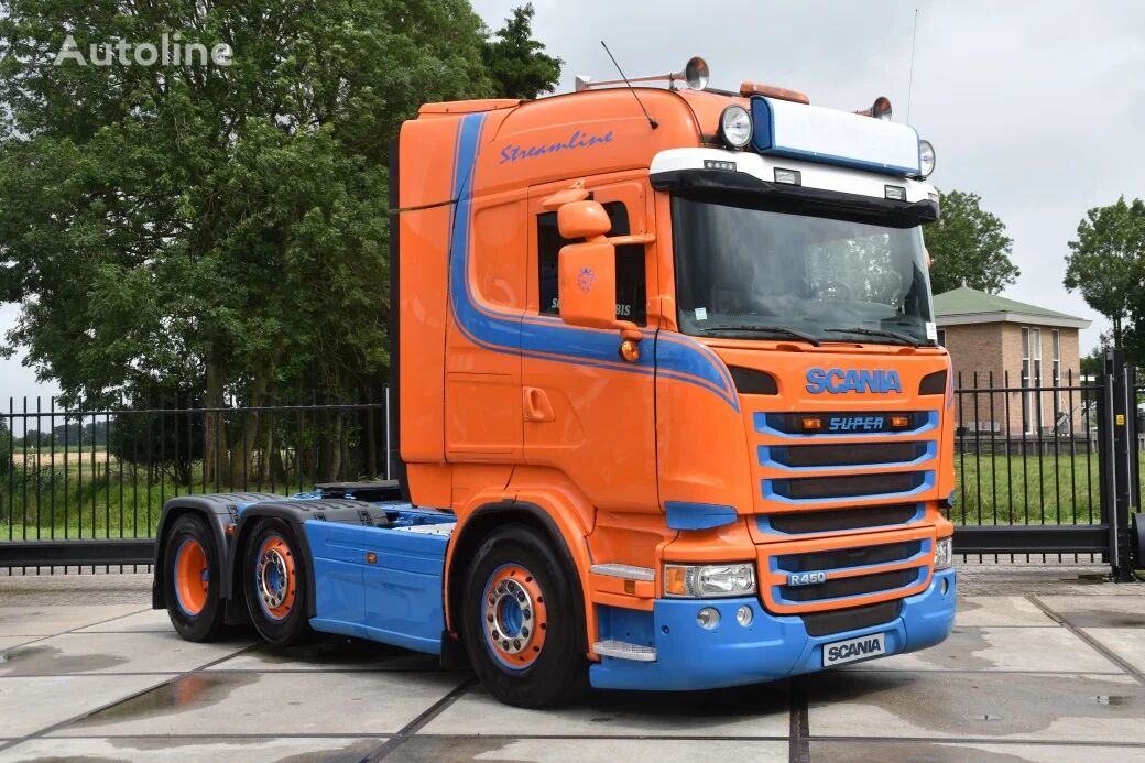 ciągnik siodłowy Scania R450 HL 6x2/4 - HYDRAULIC SYSTEM - RETARDER - LEATHER SEATS - NA