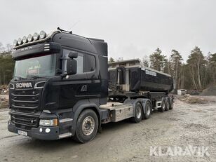 السيارات القاطرة Scania R520 + العربات نصف المقطورة شاحنة قلابة