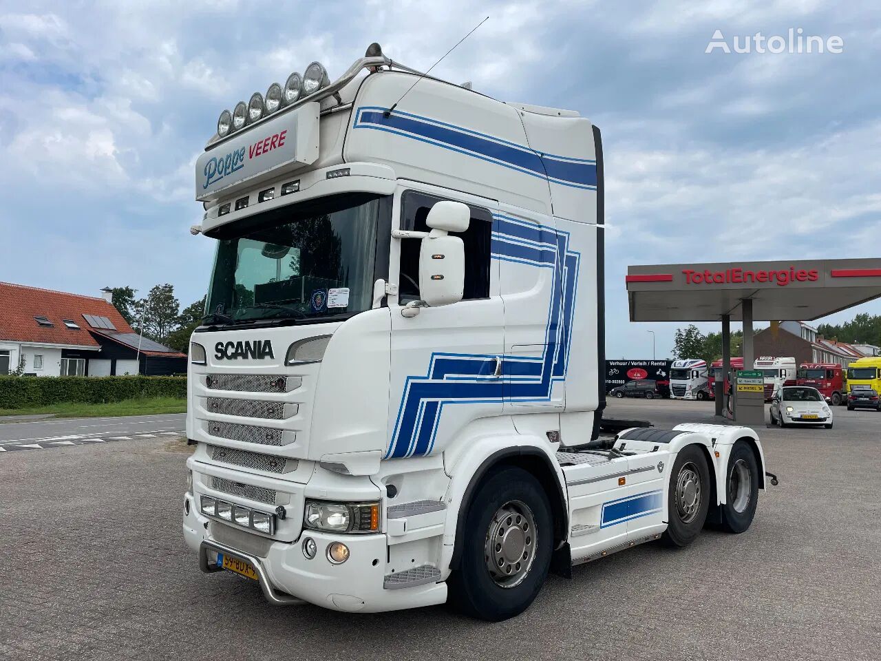 tracteur routier Scania R520 6x2 V8 2014 Trekker