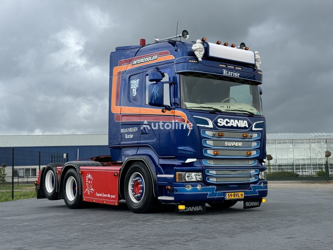 تریلی Scania R520 SHOW TRUCK, SPECIAL INTERIOR, FULL AIR!