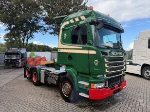 trattore stradale Scania R520 V8 / ENGINE RUNNING / BOOGIE / HYDRAULICS / ONLY:659602 KM incidentati