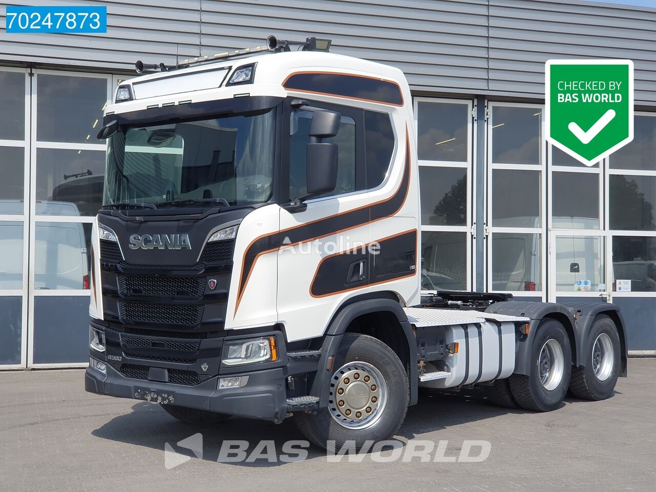 тягач Scania R580 6X4 Retarder Big-Axle ACC Navi Hydraulik