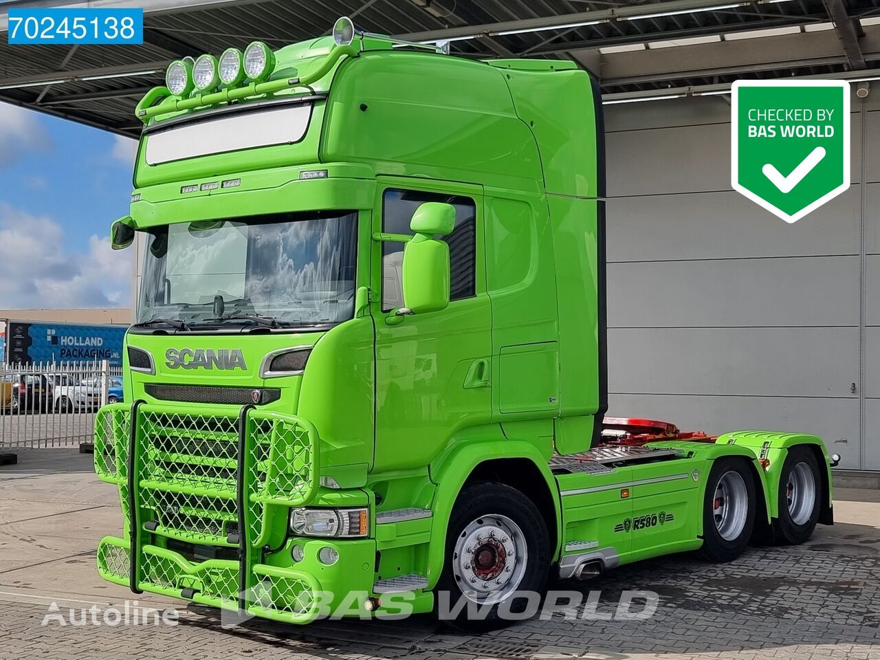 Scania R580 6X4 Topline Retarder ACC Navi Standklima Xenon çekici