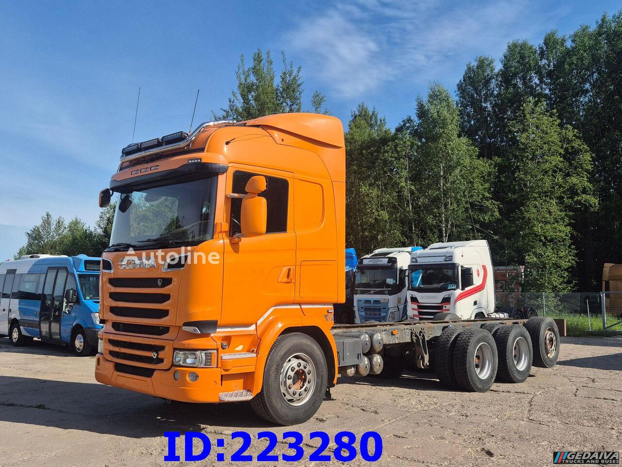 Đầu kéo Scania R580 V8 8X4 Retarder (Steering axle) Euro6 - Autoline