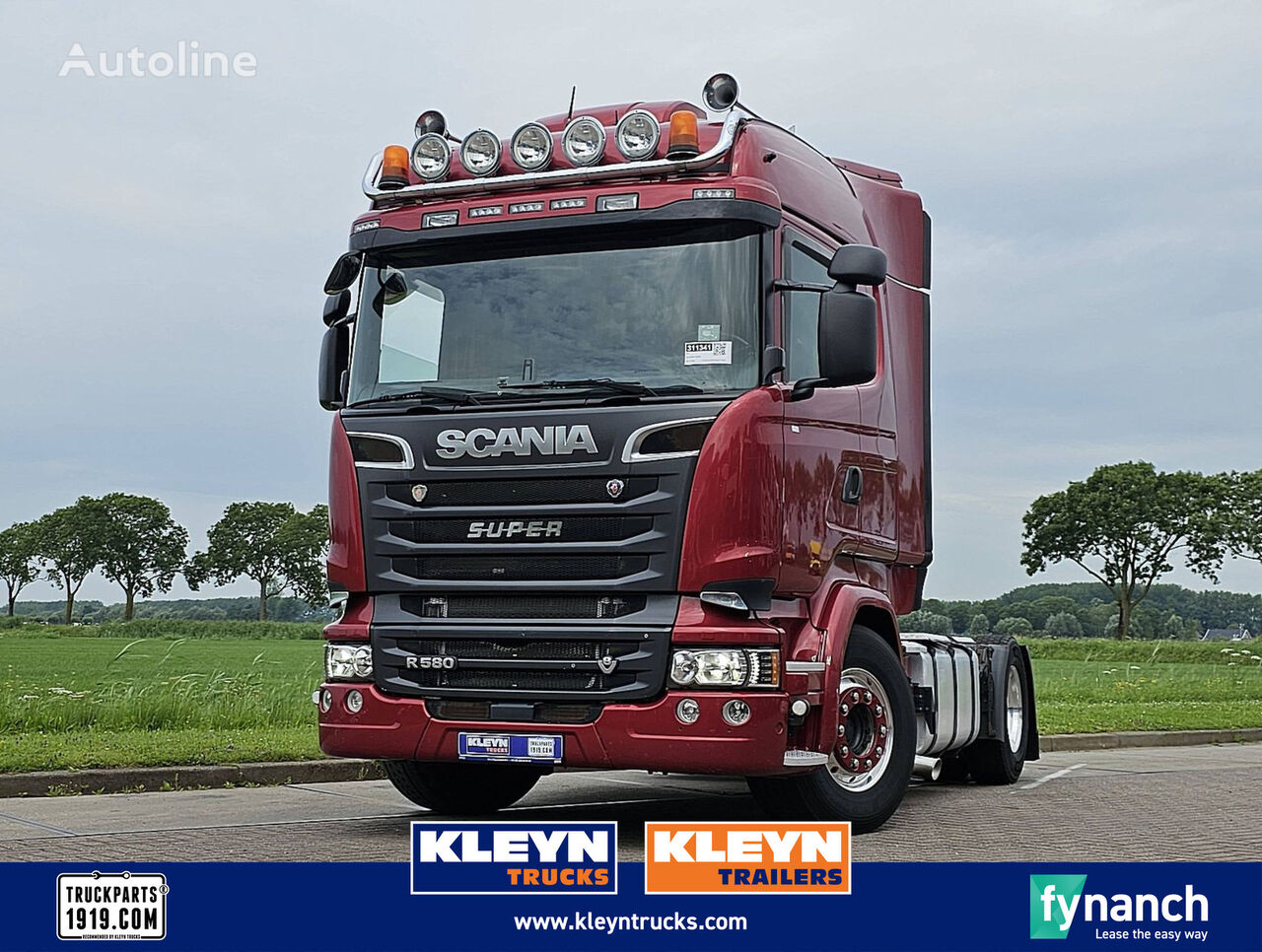 влекач Scania R580 hl v8 ret. pto+hydr